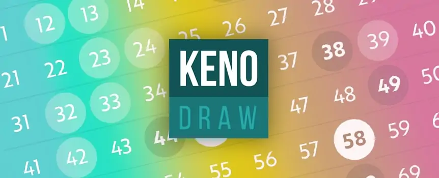 A keno game card