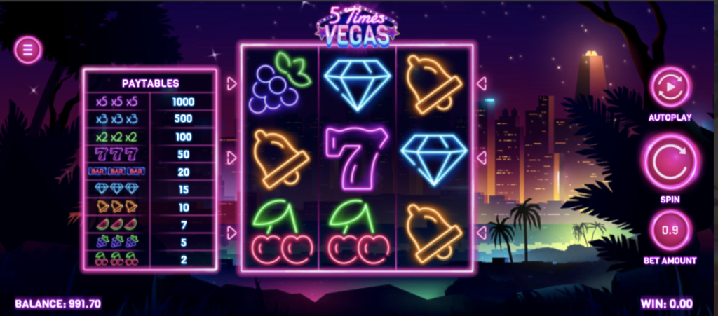 5 Times Vegas Game Features