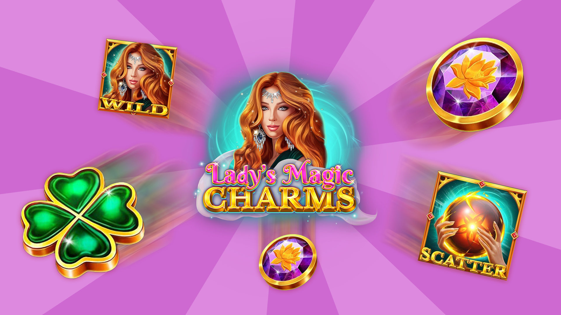 Ladys Magic Charms Hot Drop Jackpots